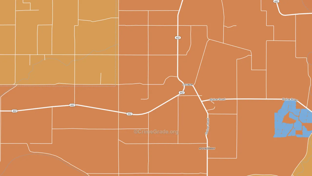 Steiner, MS Map of Vandalism Rates