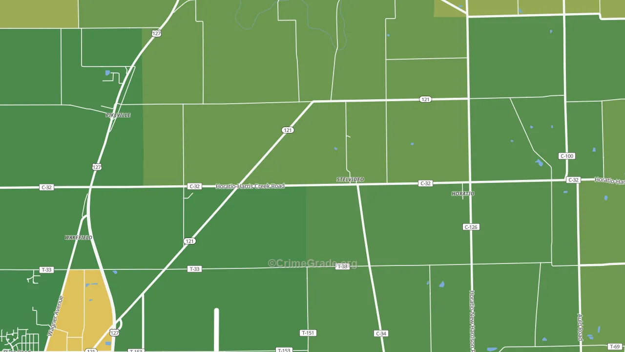 Stelvideo, OH Map of Vandalism Rates