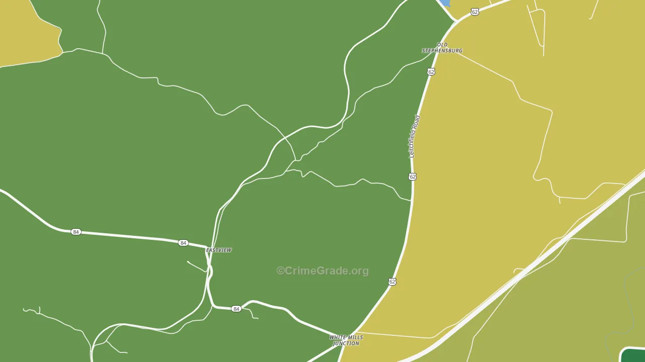 Stephensburg, KY Map of Vandalism Rates