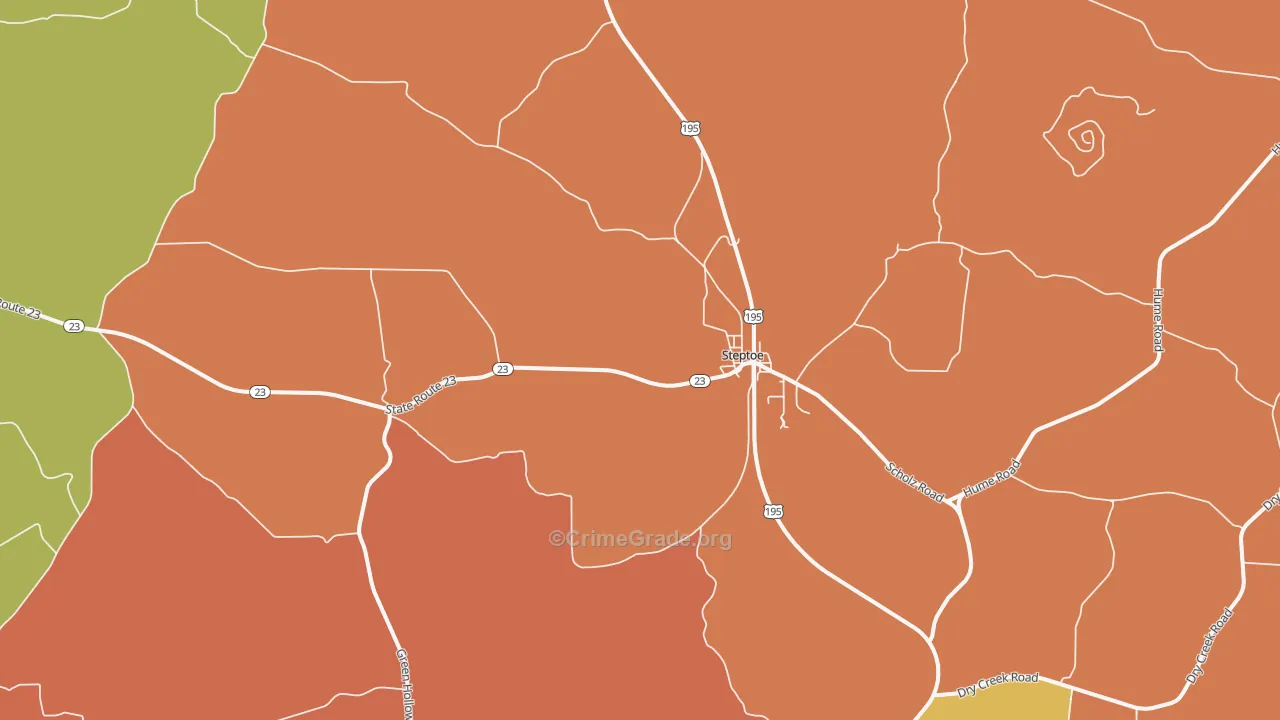 Steptoe, WA Map of Vandalism Rates