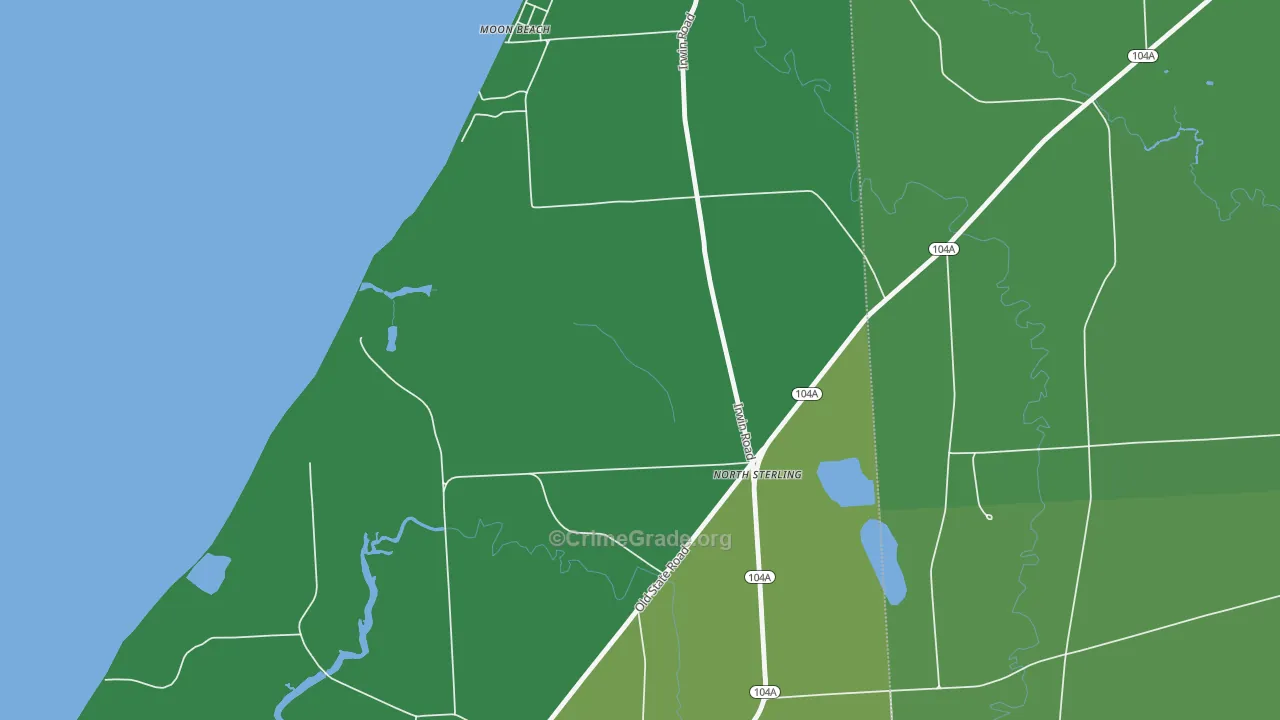 Sterling Valley, NY Map of Vandalism Rates