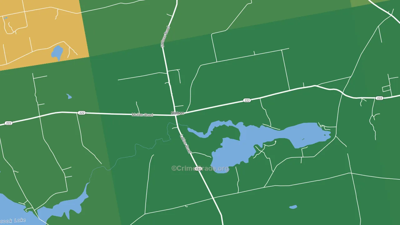 Stetson, ME Map of Vandalism Rates