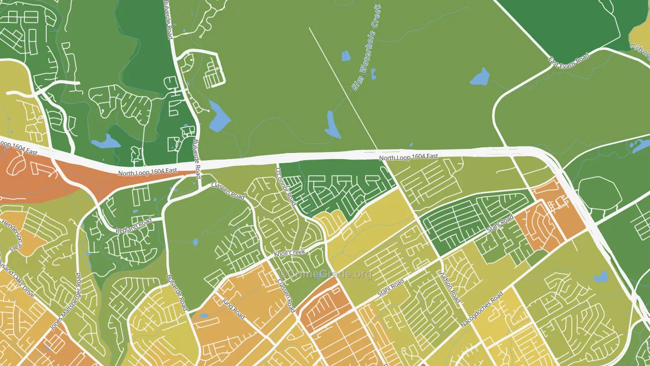 Steubing Ranch, San Antonio, TX Map of Vandalism Rates