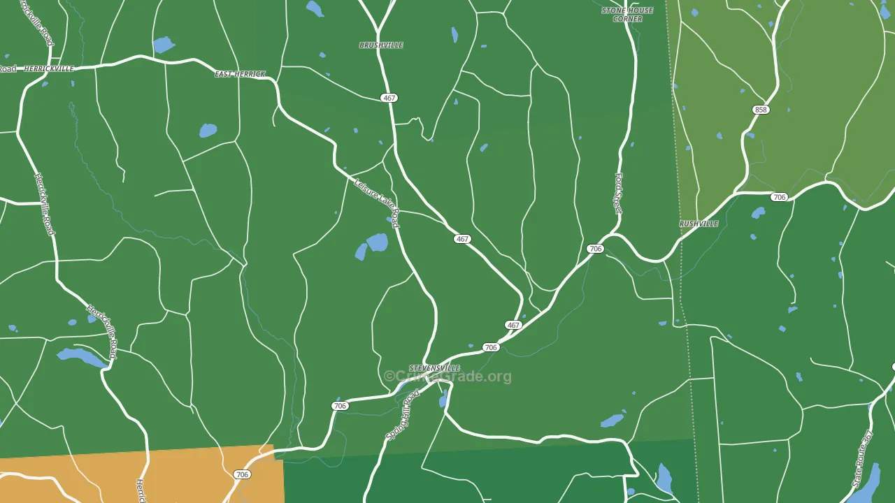 Stevensville, PA Map of Vandalism Rates