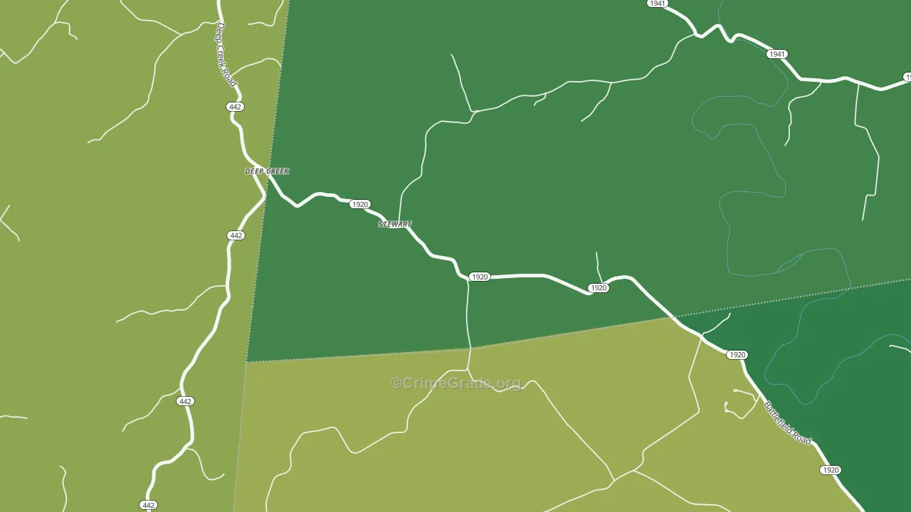 Stewart, KY Map of Vandalism Rates