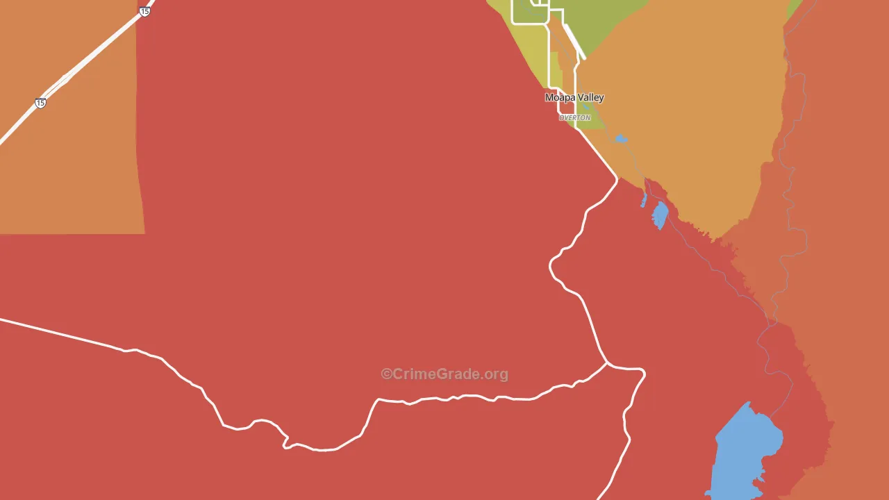 Stewarts Point, NV Map of Vandalism Rates