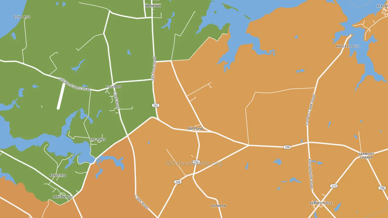 Still Pond, MD Map of Vandalism Rates
