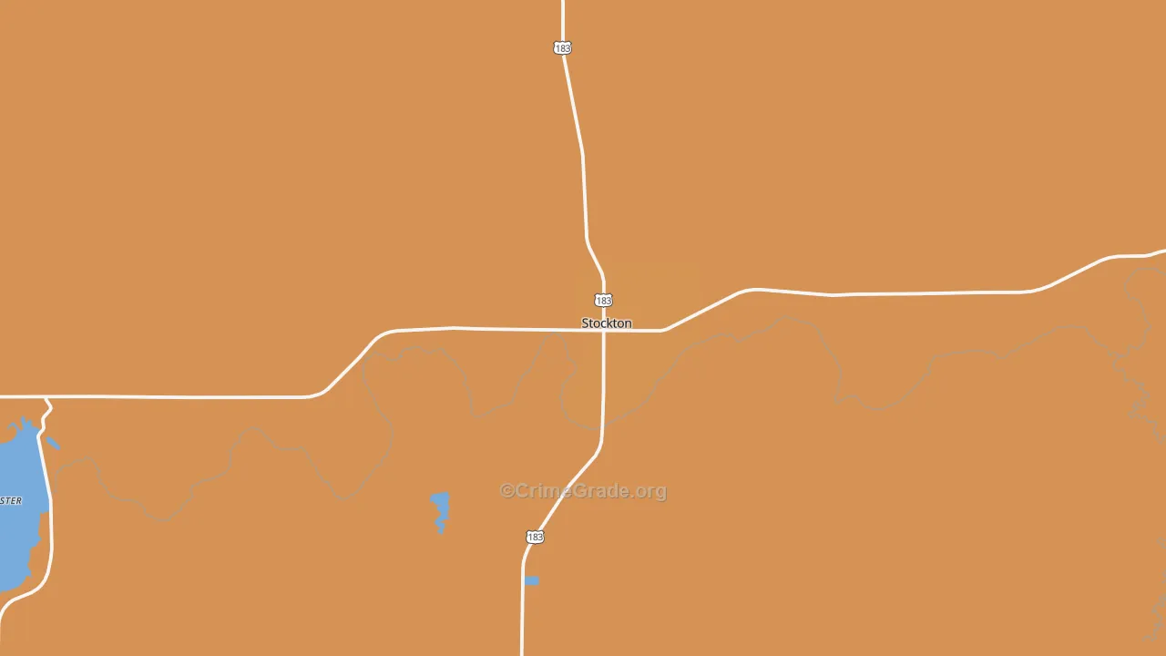 Stockton, KS Map of Vandalism Rates