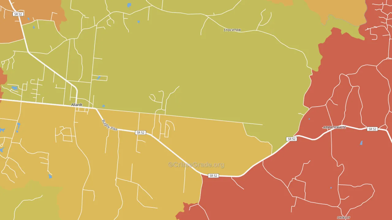 Stockton, TN Map of Vandalism Rates