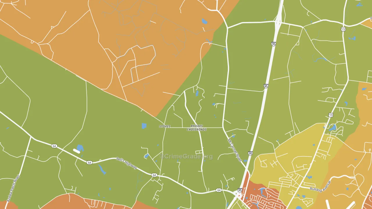Stokes, SC Map of Vandalism Rates