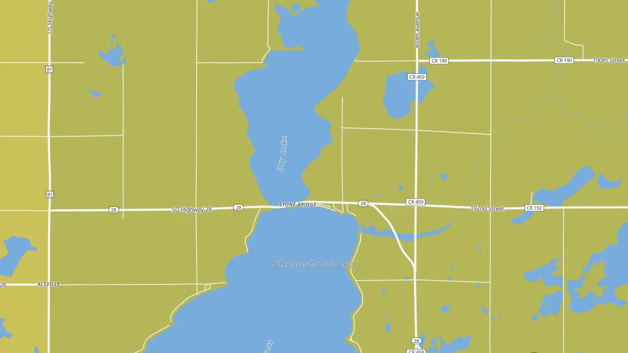 Stone Bridge, SD Map of Vandalism Rates