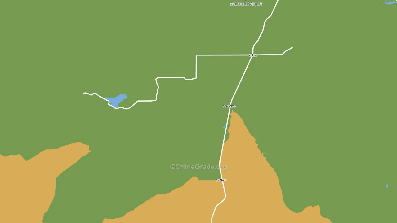 Stone, MT Map of Vandalism Rates