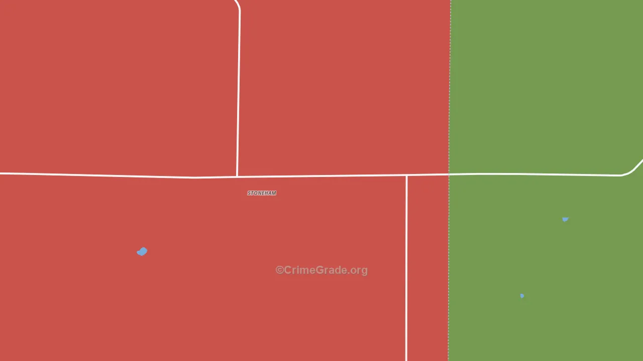 Stoneham, CO Map of Vandalism Rates