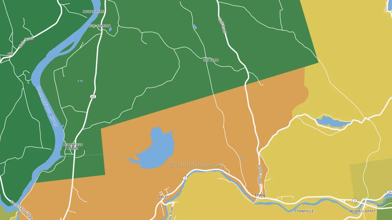 Stoneville, MA Map of Vandalism Rates
