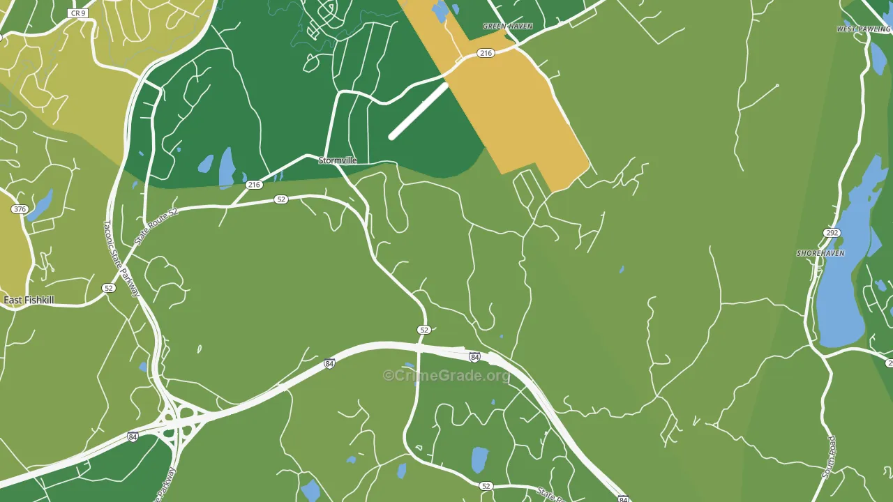 Stormville, NY Map of Vandalism Rates