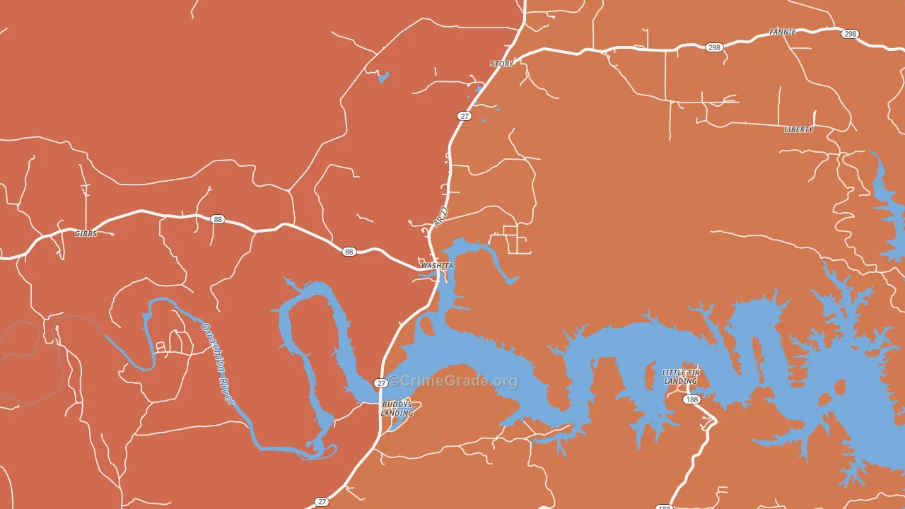 Story, AR Map of Vandalism Rates