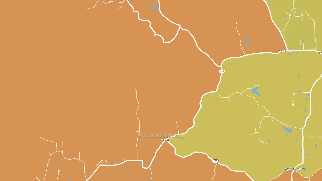 Story, IN Map of Vandalism Rates