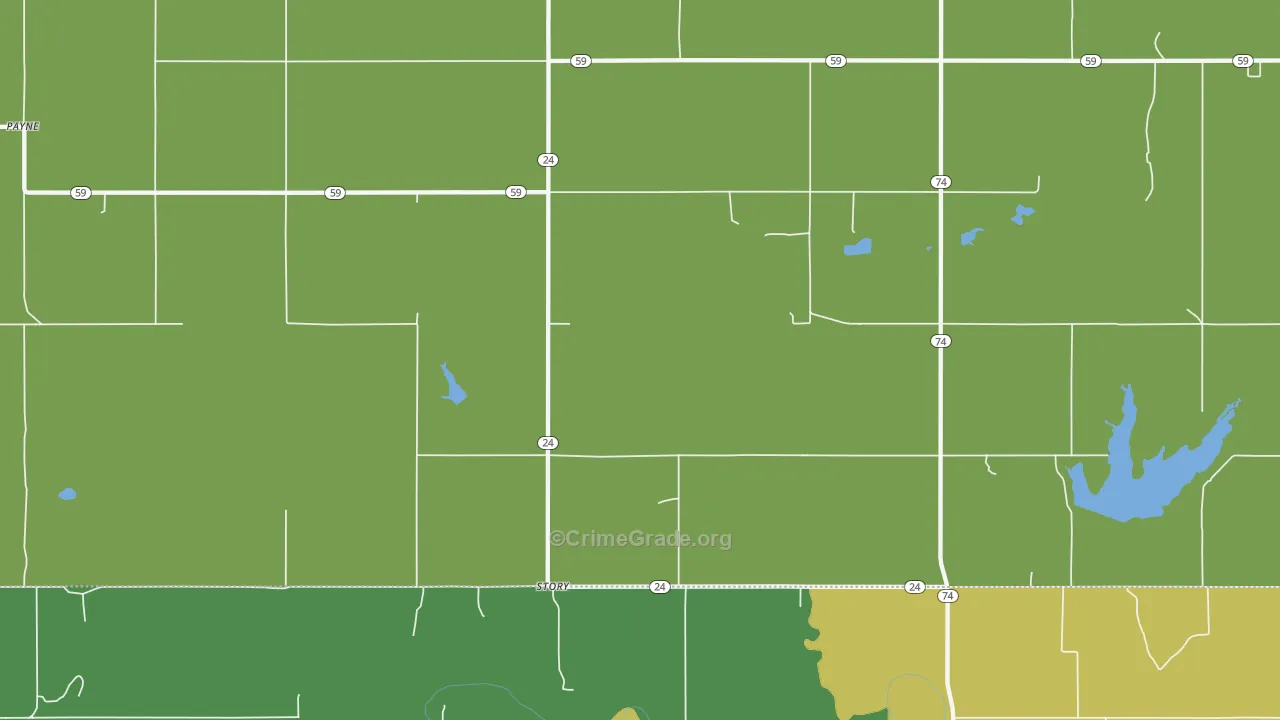 Story, OK Map of Vandalism Rates