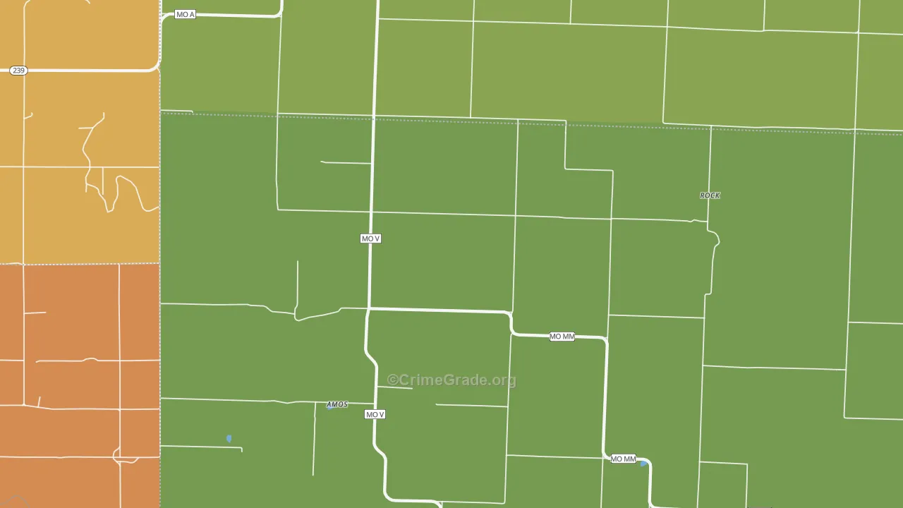 Stotesbury, MO Map of Vandalism Rates