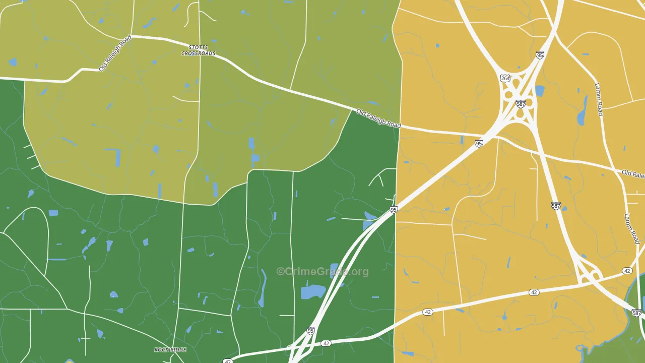 Stotts Crossroads, NC Map of Vandalism Rates