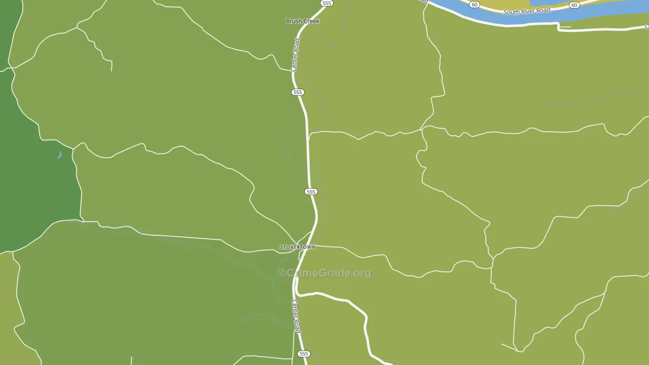 Stovertown, OH Map of Vandalism Rates