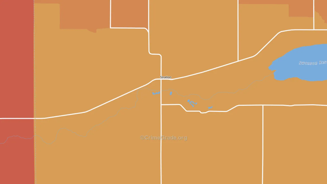 Stratton, NE Map of Vandalism Rates