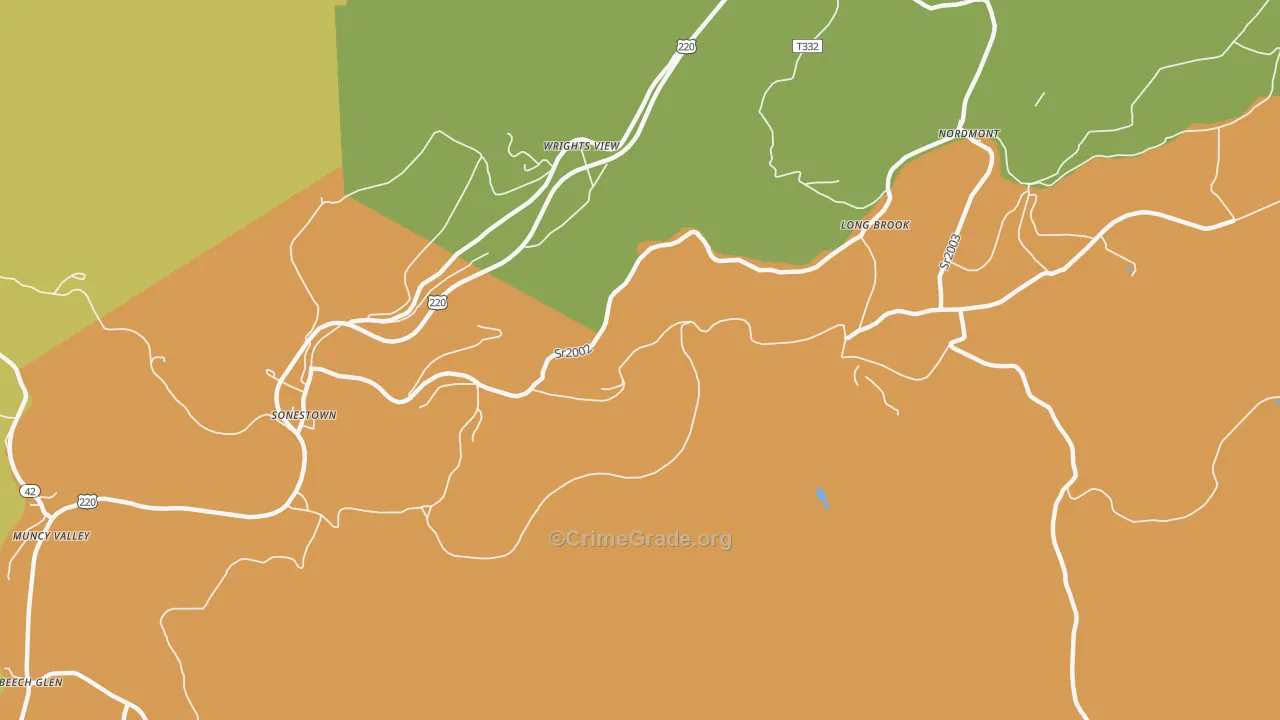 Strawbridge, PA Map of Vandalism Rates