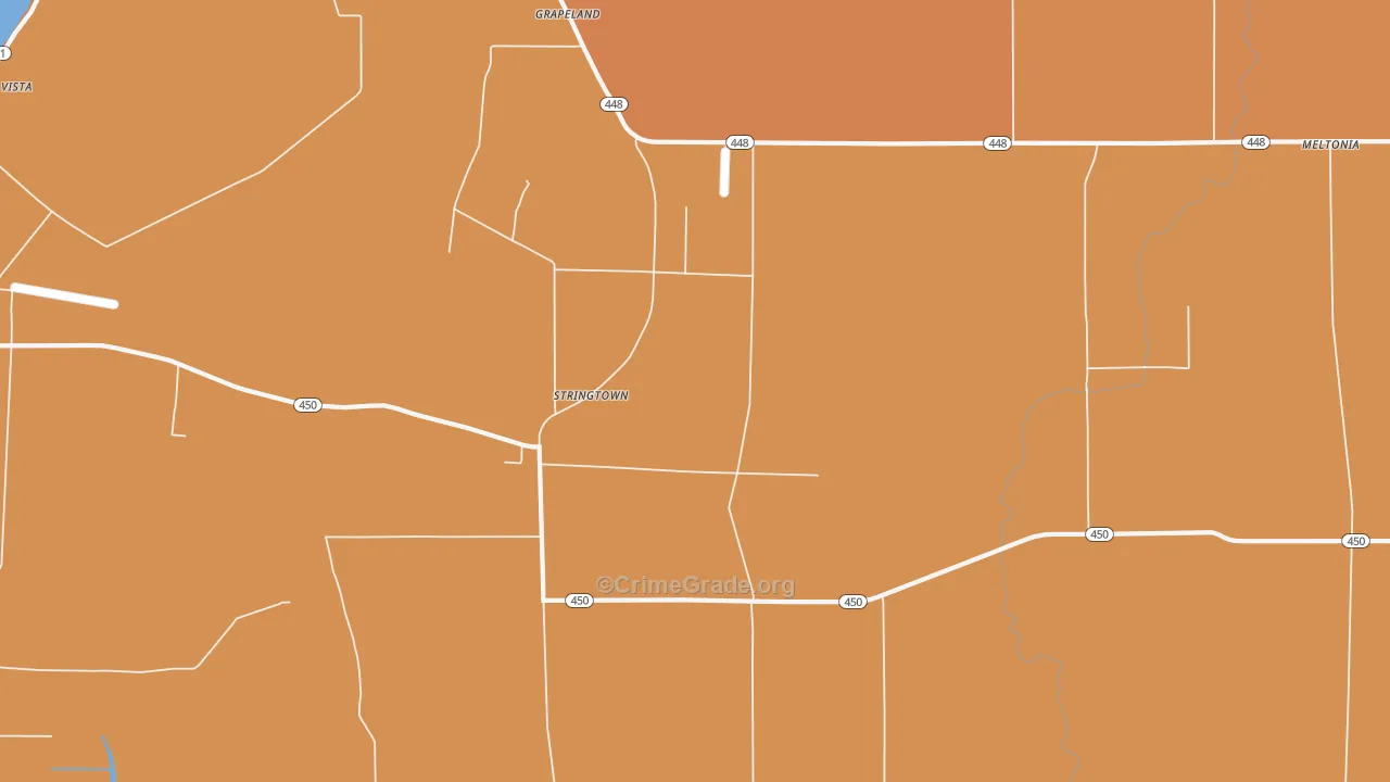 Stringtown, MS Map of Vandalism Rates