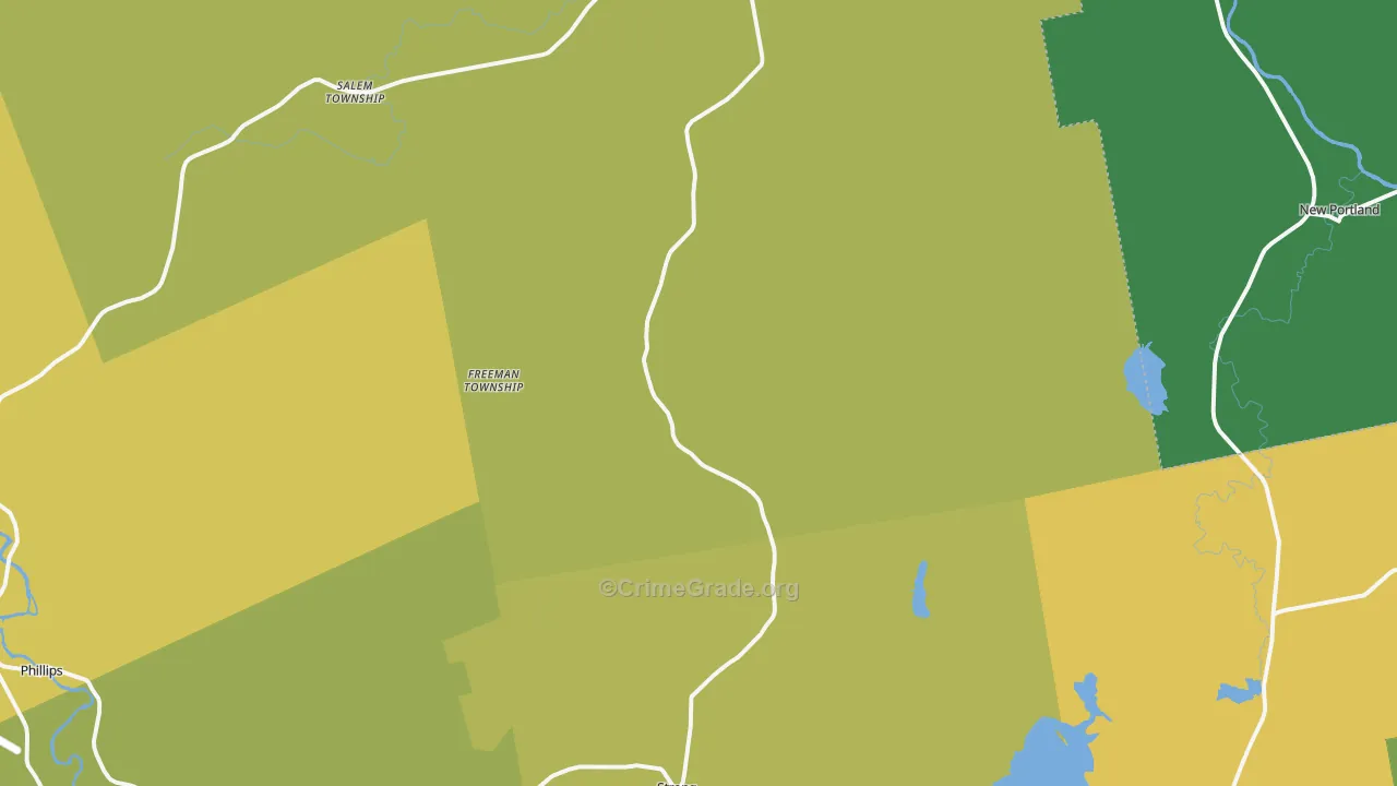 Strong, ME Map of Vandalism Rates