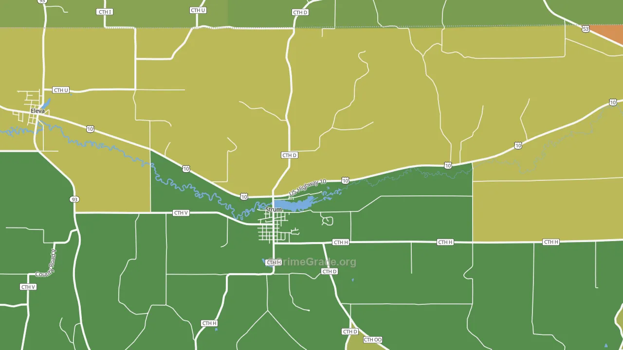 Strum, WI Map of Vandalism Rates