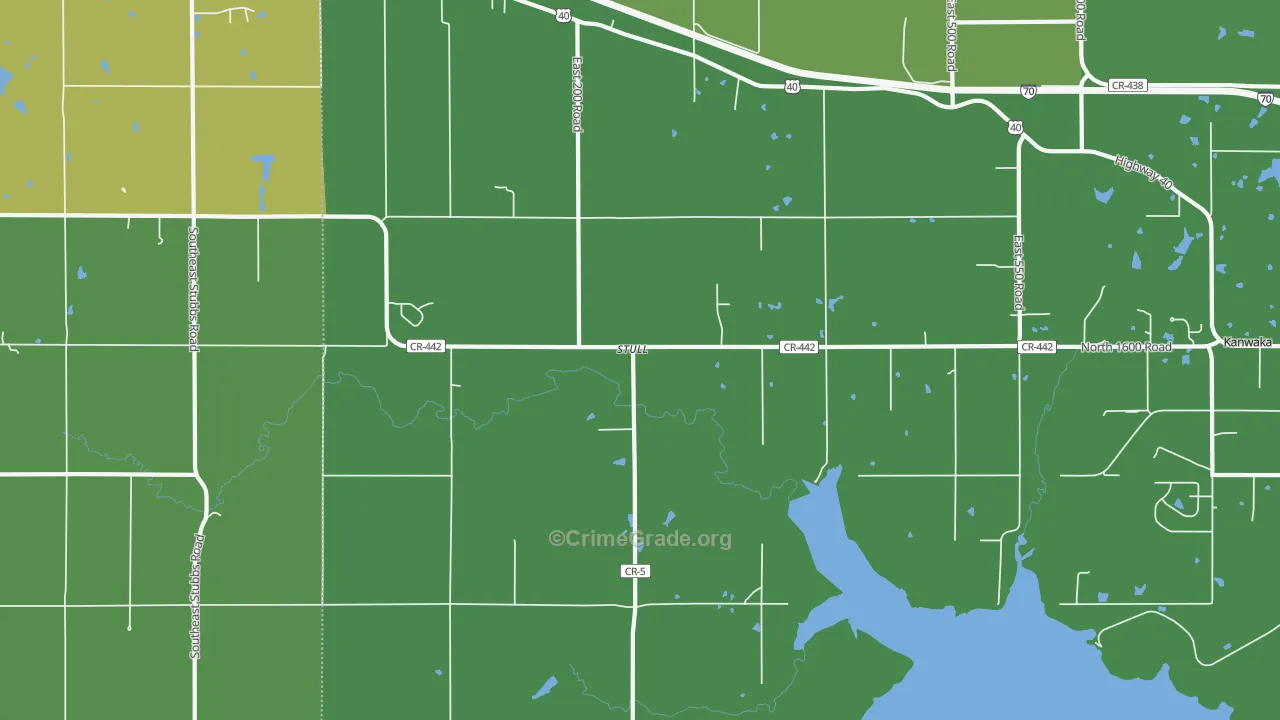 Stull, KS Map of Vandalism Rates