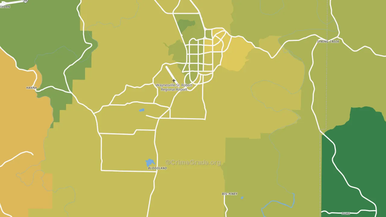Success, MO Map of Vandalism Rates