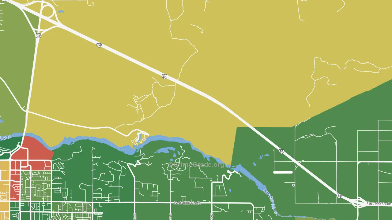 Sugar Loaf, ID Map of Vandalism Rates