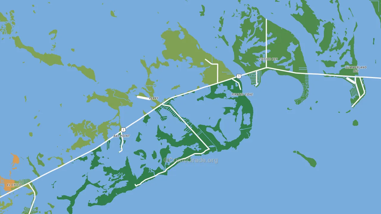 Sugarloaf Shores, FL Map of Vandalism Rates