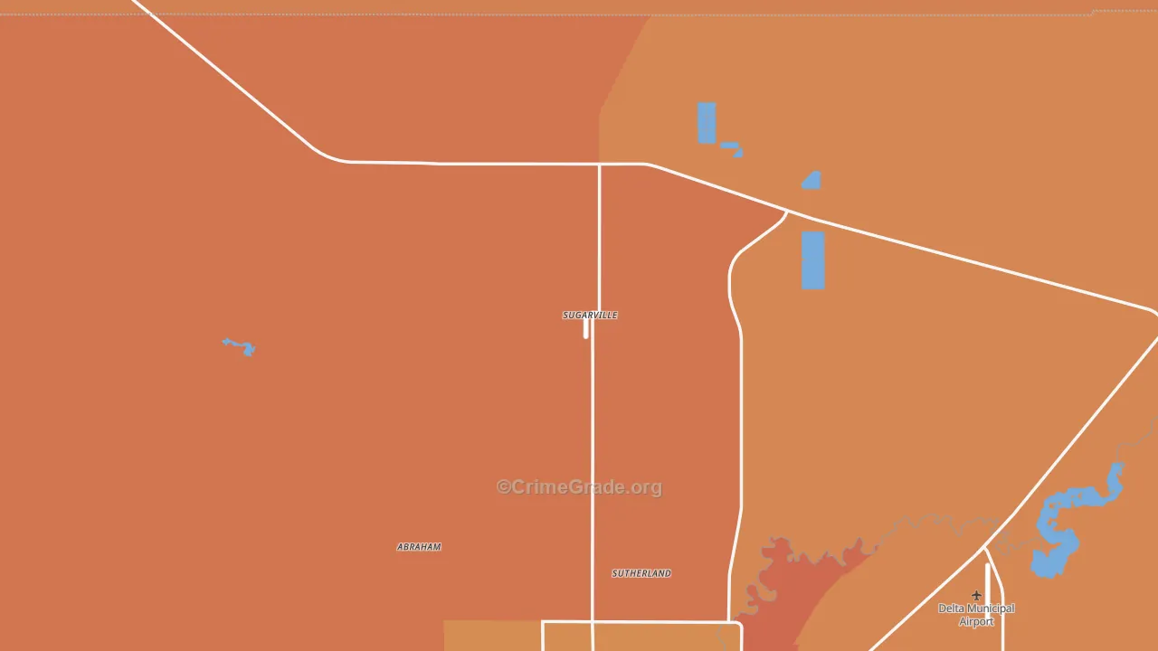 Sugarville, UT Map of Vandalism Rates