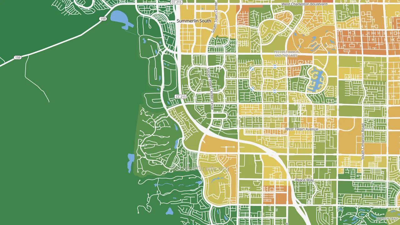Summerlin South, NV Map of Vandalism Rates