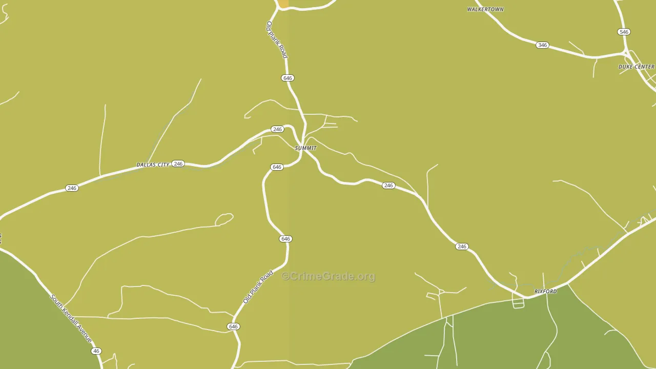 Summit, PA Map of Vandalism Rates