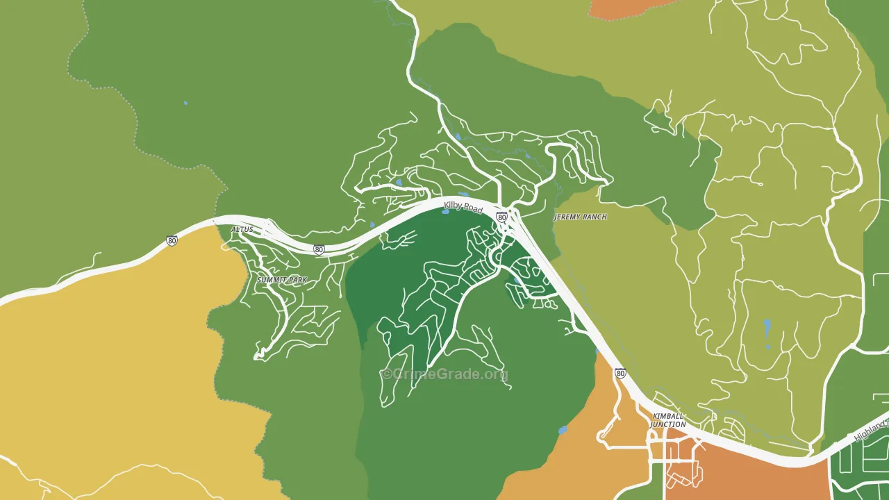 Summit Park, UT Map of Vandalism Rates
