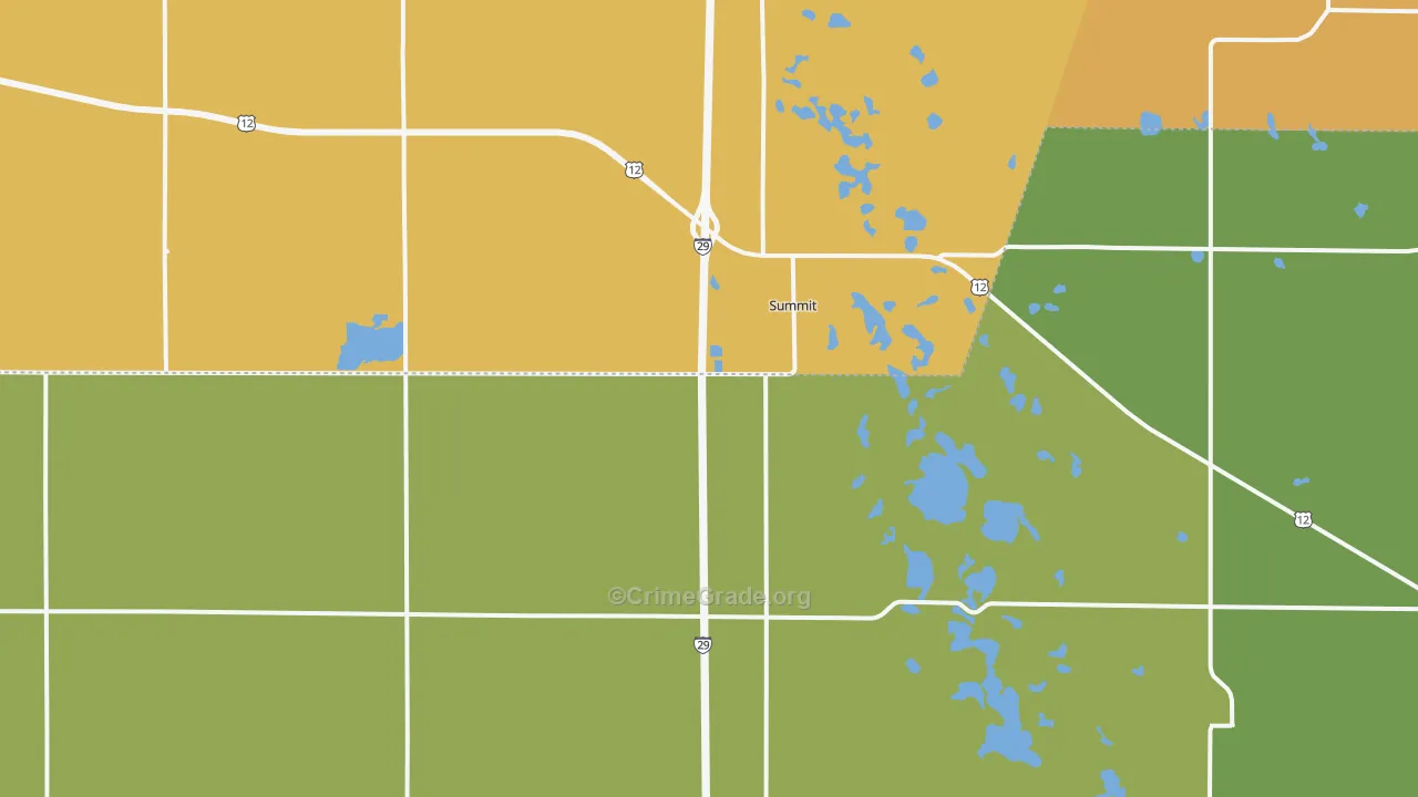 Summit, SD Map of Vandalism Rates