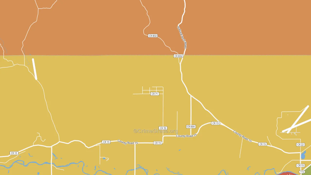 Summitville, CO Map of Vandalism Rates