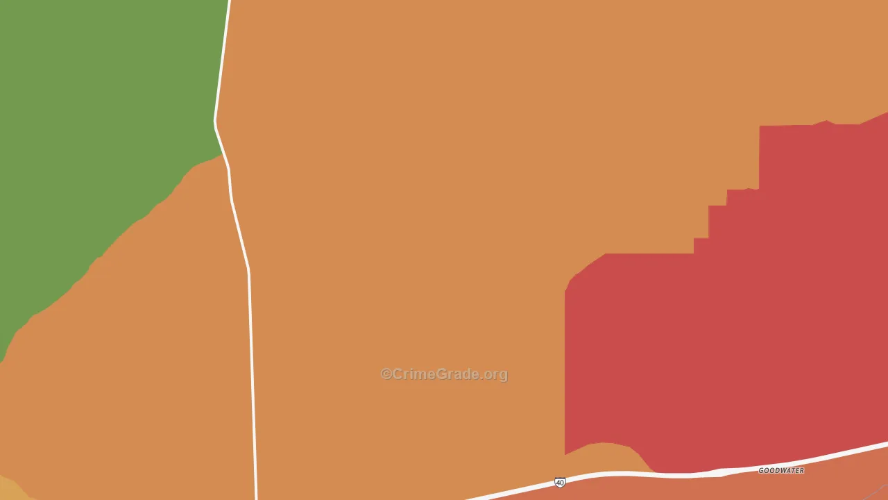 Sun Valley, AZ Map of Vandalism Rates