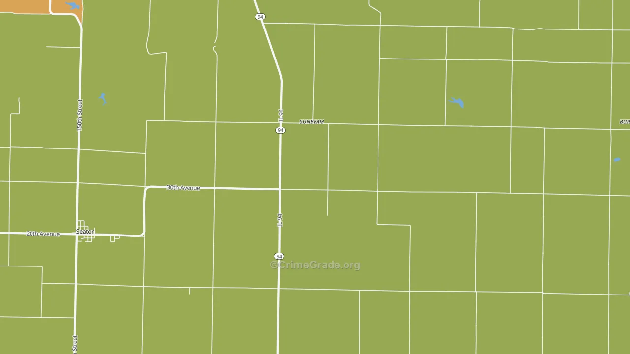 Sunbeam, IL Map of Vandalism Rates