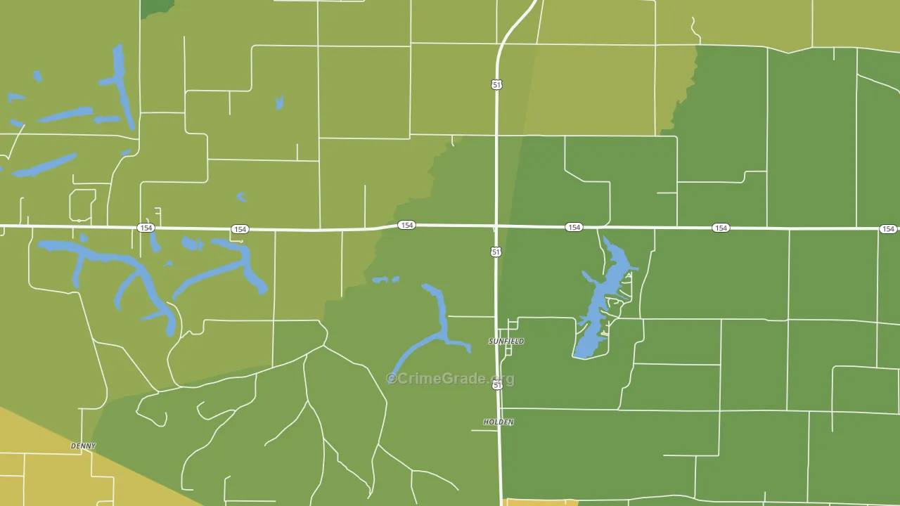 Sunfield, IL Map of Vandalism Rates