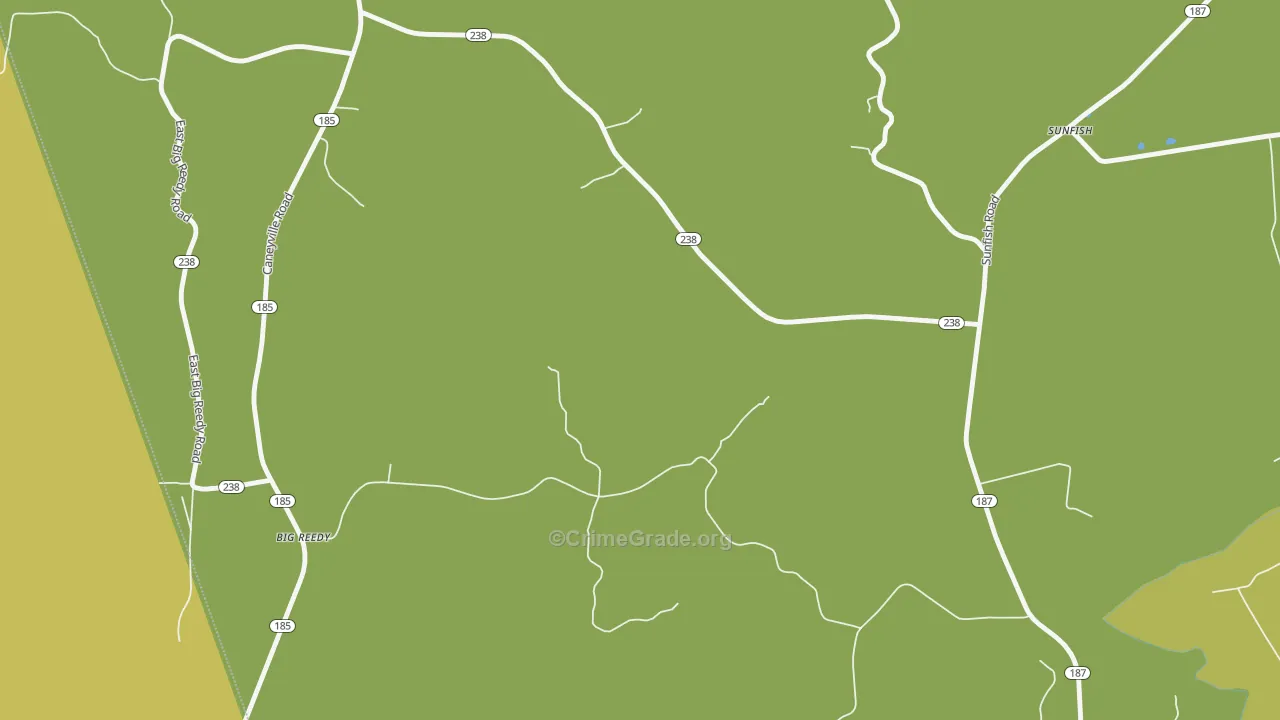 Sunfish, KY Map of Vandalism Rates