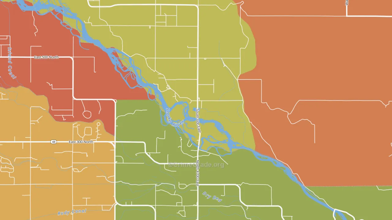 Sunnydell, ID Map of Vandalism Rates