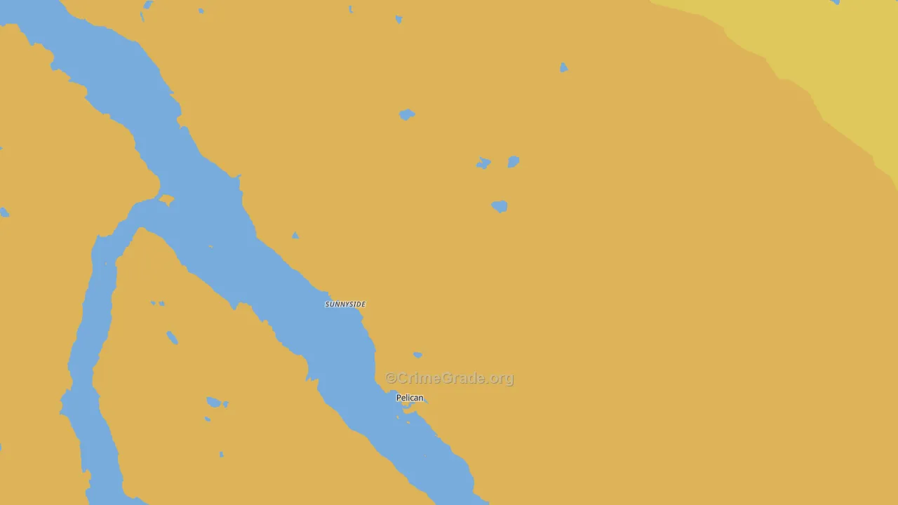 Sunnyside, AK Map of Vandalism Rates