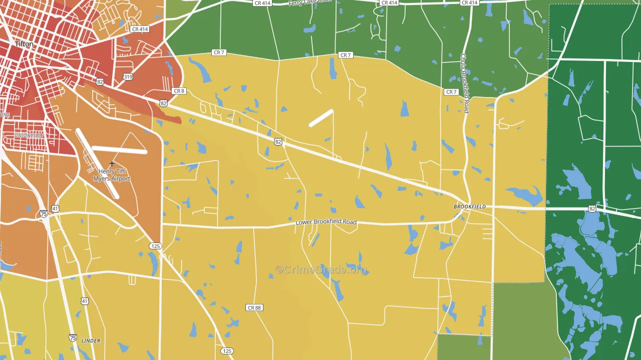 Sunsweet, GA Map of Vandalism Rates