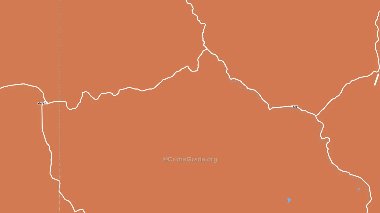 Suplee, OR Map of Vandalism Rates