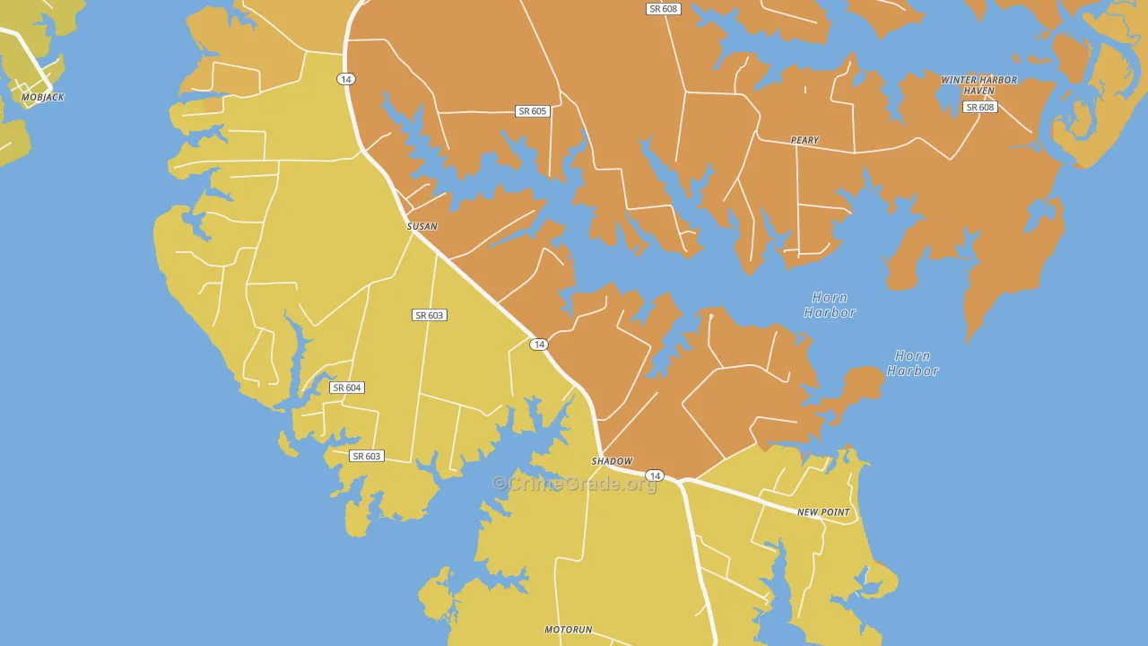 Susan, VA Map of Vandalism Rates
