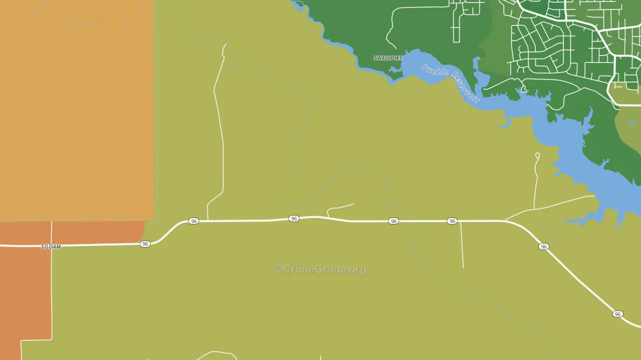 Swallows, CO Map of Vandalism Rates